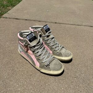 Golden Goose Pink Slides